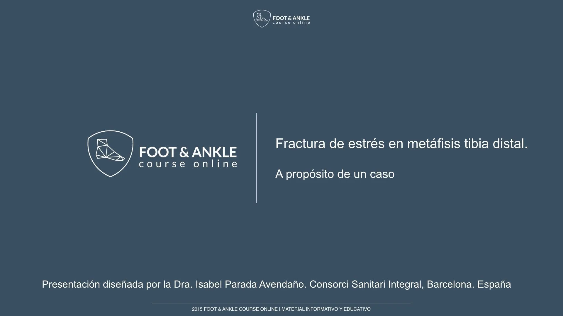 Fractura de estrés en metafisis tibia distal .001