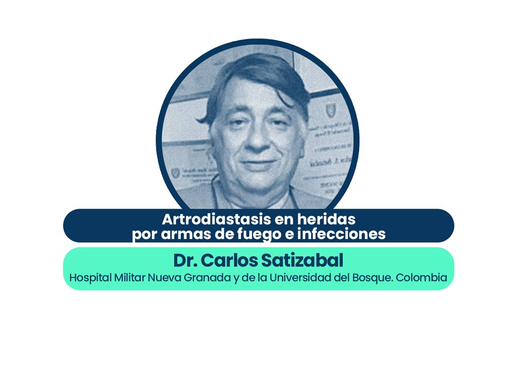 Artrodiastasis en heridas por armas de fuego e infecciones